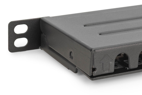 DIGITUS DN-91624S-SL-SH - patch panel - 0.5U - 19"