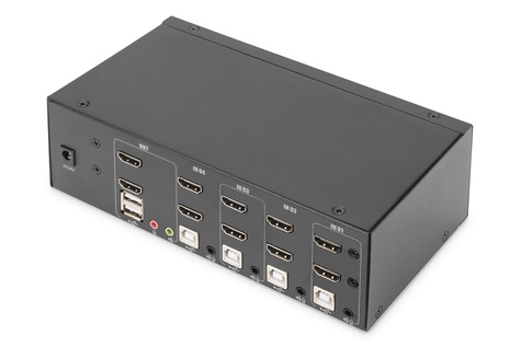 DIGITUS KVM / audio / USB switch - 4 ports