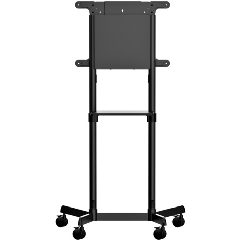 STARTECH Verrijdbare TV Standaard - Mobiele TV Vloerstandaard voor 37-70" VESA Scherm (70kg) - TV Trolley met Schap en Opbergvak