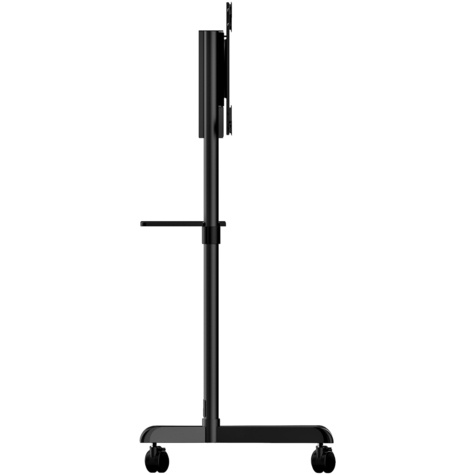 STARTECH Verrijdbare TV Standaard - Mobiele TV Vloerstandaard voor 37-70" VESA Scherm (70kg) - TV Trolley met Schap en Opbergvak