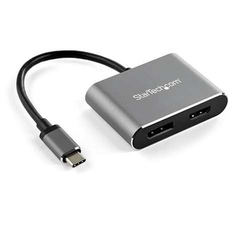 STARTECH STARTECH USB-C naar DisplayPort / HDMI multiport video adapter - 4K 60Hz UHD - 2-in-1 USB Type C naar HDMI/DP- display of scherm (CDP2DPHD)