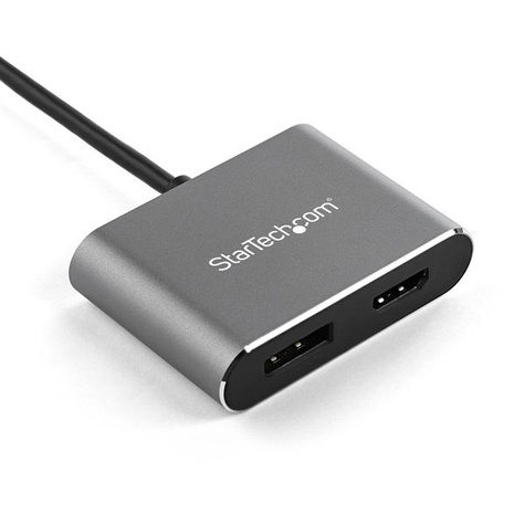 STARTECH USB-C naar DisplayPort / HDMI multiport video adapter - 4K 60Hz UHD - 2-in-1 USB Type C naar HDMI/DP- display of scherm (CDP2DPHD)