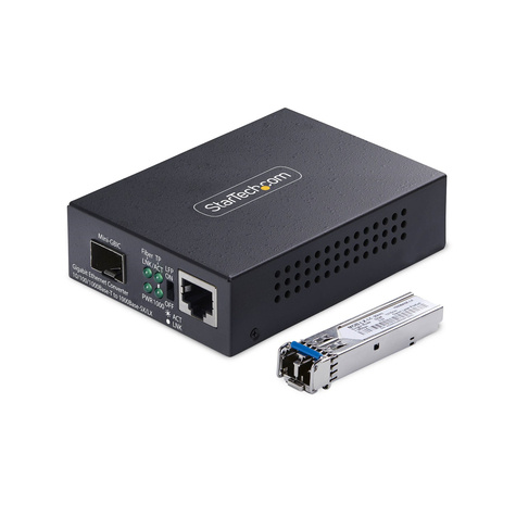 STARTECH Gigabit SM LC Fiber Media Converter 20km