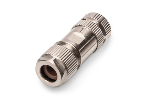 DIGITUS M12-aansluiting X-gecodeerd IP67, Cat.6A, veldconfectie.