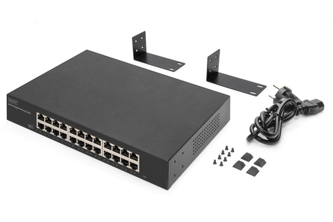 DIGITUS 24-poorts Gigabit Switch 10/100/1000Base-T