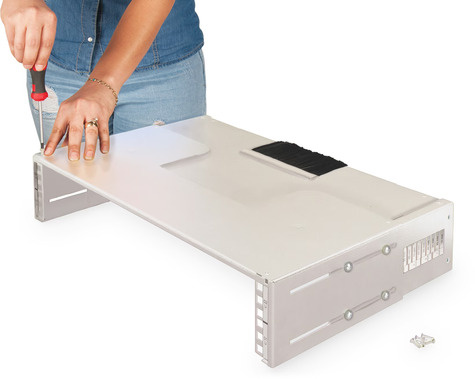 DIGITUS Dak- of bodemplaat voor patchhouder grijs