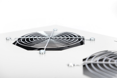 DIGITUS Dakventilatoreenheid, 2 ventilatoren, grijs voor netwerkbehuizingen Unique, Varioflex-N, Dynamic