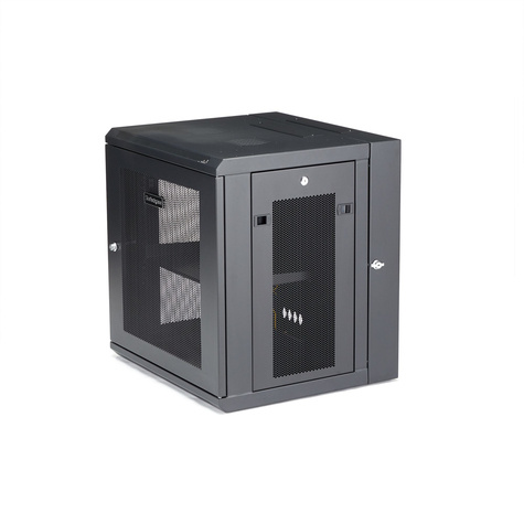 STARTECH 12U 19" Wandmonteerbaar Netwerk Cabinet, Diepte 40cm (16"), Afsluitbaar IT Rack voor Netwerk Switch/Apparatuur