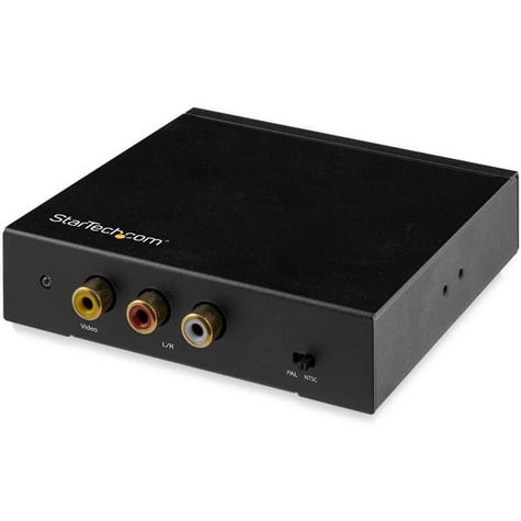STARTECH HDMI naar RCA converter box met audio - composite video adapter - NTSC / PAL - 1080p - Videoconverter - HDMI - composite video - zwart