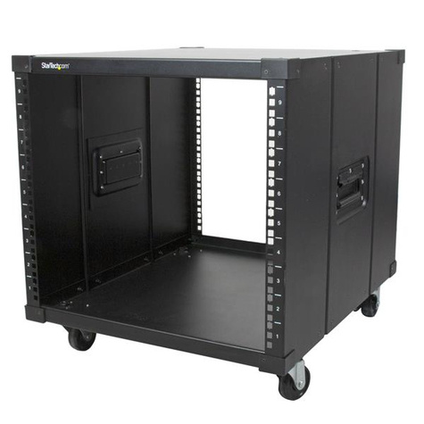 STARTECH STARTECH Draagbare server rack met handvaten - rolbare serverkast - 9U - Rack - zwart - 9U - 23"