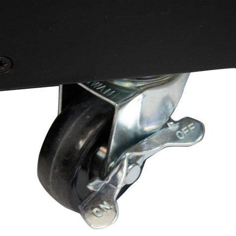 STARTECH Draagbare server rack met handvaten - rolbare serverkast - 9U - Rack - zwart - 9U - 23"