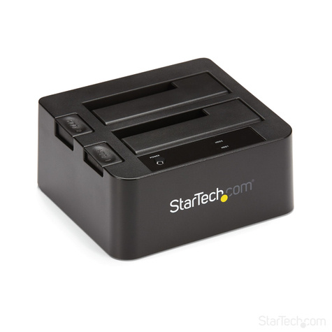 STARTECH STARTECH Dual-Bay USB 3.1 to SATA Hard Drive Docking Station, USB 3.1 (10 Gbps) Hard Drive Dock, External 2.53.5 SATA IIIIII