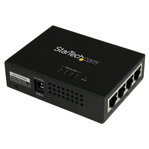 STARTECH STARTECH 4 Port Gigabit Midspan - PoE+Injector