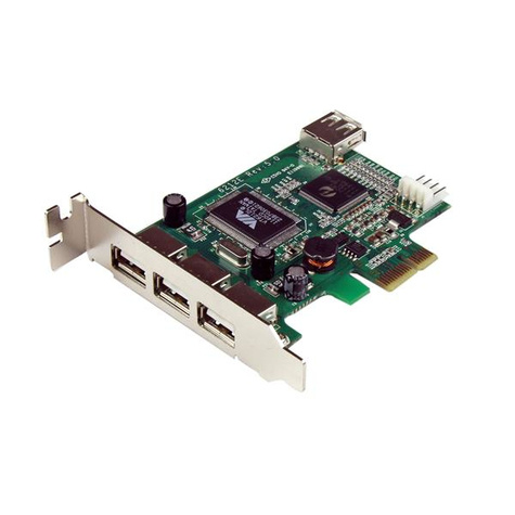 STARTECH 4-poort PCI Express Low Profile High Speed USB-kaart - USB-adapter - PCIe laag profiel - USB, USB 2.0 - 4 poorten - voor P/N: ST4200MINI2