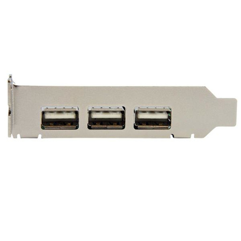 STARTECH 4-poort PCI Express Low Profile High Speed USB-kaart - USB-adapter - PCIe laag profiel - USB, USB 2.0 - 4 poorten - voor P/N: ST4200MINI2