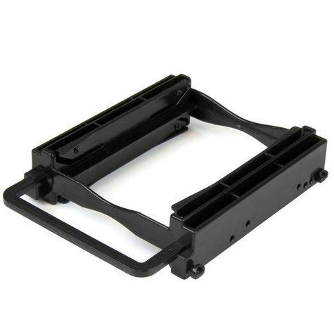 STARTECH Dubbele 2.5" SSD/HDD montagebeugel voor 3.5 schijfstation - gereedschapsloze installatie - desktop computer mounting bracket