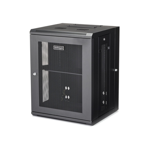 STARTECH 15U 19" Wandmonteerbaar Netwerk Cabinet, Diepte 40cm (16"), Afsluitbaar IT Rack voor Netwerk Switch/Apparatuur