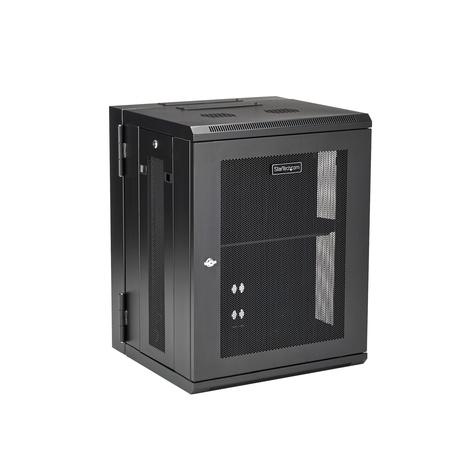 STARTECH 15U 19" Wandmonteerbaar Netwerk Cabinet, Diepte 40cm (16"), Afsluitbaar IT Rack voor Netwerk Switch/Apparatuur