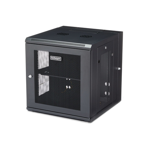 STARTECH STARTECH 12U 19" Wandmonteerbaar Netwerk Cabinet, Diepte 51cm (20"), 4 Post, Afsluitbaar IT Rack met Schap, Geventileerd Data Rack voor Switch