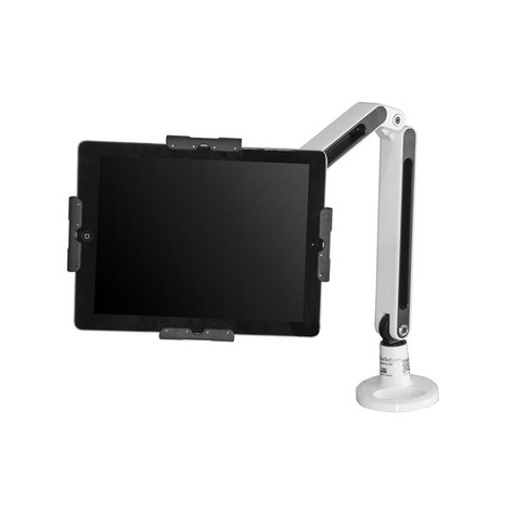 STARTECH Tablet houder - bureau monteerbaar - scharnierende arm - 9 tot 11" iPad /Android tabletstandaard vergrendelbaar - staal - wit