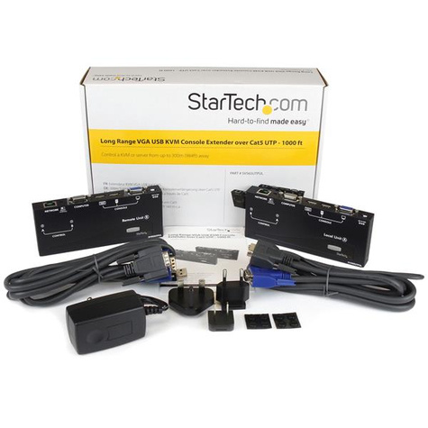 STARTECH Lange Afstand USB VGA KVM Console-Verlenger via Cat5 UTP - 300 m - KVM-uitbreider - over CAT 5/5e