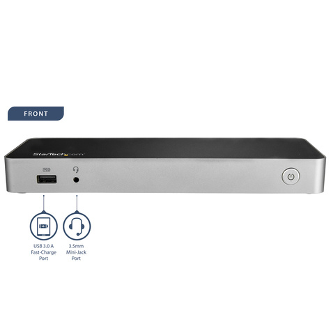 STARTECH Dual Monitor USB C Dock - 60W PD - SD