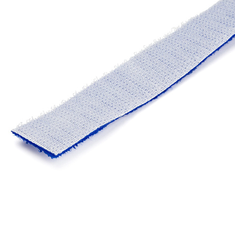 STARTECH Klittenband rol - herbruikbaar en verstelbaar - kabelbinder - blauw (HKLP25BL) - Haak- en lussluiting - 7.62 m - blauw