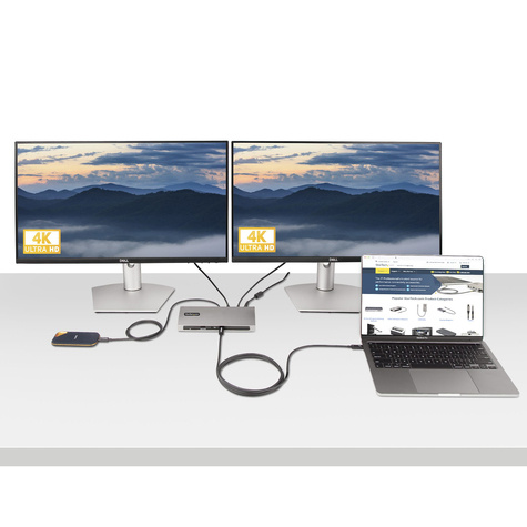 STARTECH 6ft (2m) Active Thunderbolt 4 Cable, 40Gbps, 100W PD, 4K/8K, Intel Certified, Compatible w/Thunderbolt 3/USB 3.2/DisplayPort (A40G2MB-TB4-CABLE)