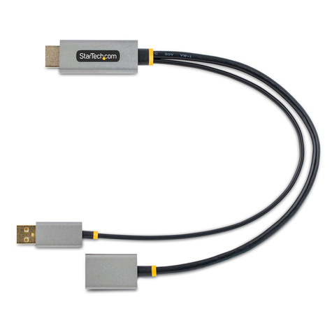 STARTECH 1ft (30cm) HDMI to DisplayPort Adapter, Active 4K 60Hz HDMI Source to DP Monitor Adapter Cable