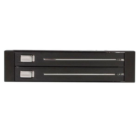STARTECH 2.5" Trayless Hot Swap SATA Mobile Rack Backplane voor 2 schijven - Storage bay adapter - zwart