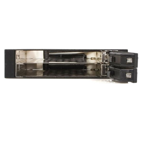 STARTECH 2.5" Trayless Hot Swap SATA Mobile Rack Backplane voor 2 schijven - Storage bay adapter - zwart