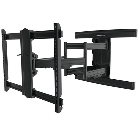 STARTECH TV Wall Mount supports up to 100 inch VESA Displays, Low Profile Full Motion TV Wall Mount for Large Displays