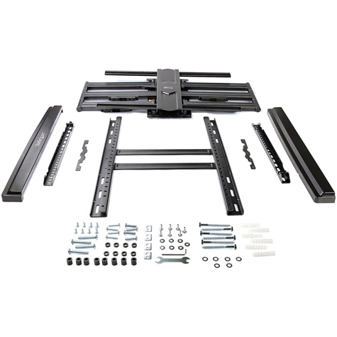 STARTECH TV Wall Mount supports up to 100 inch VESA Displays, Low Profile Full Motion TV Wall Mount for Large Displays