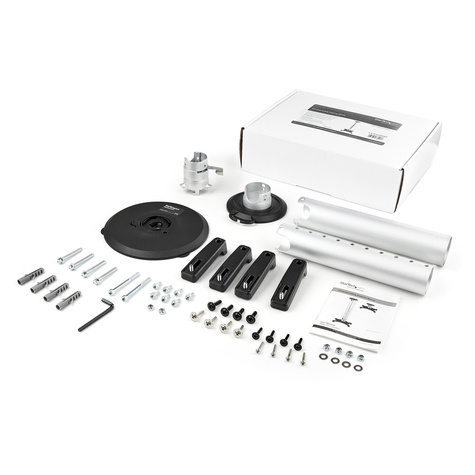 STARTECH Universal Ceiling Projector Mount, Heavy Duty Height Adjustable/Extendable Pole Mount 5"-22.7" from Ceiling, 33lb (15kg)