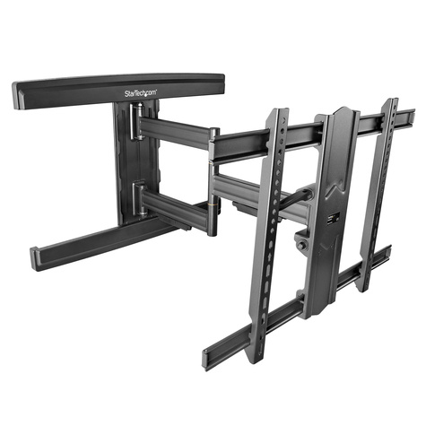 STARTECH TV Wall Mount for up to 80 inch (110lb) VESA Mount Displays, Low Profile Full Motion Universal TV Wall Mount Bracket