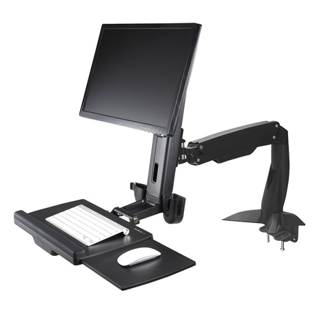 STARTECH Zit-sta werkplek monitor arm - bureau monteerbaar - tot 24" schermen - VESA - hoogte verstelbaar