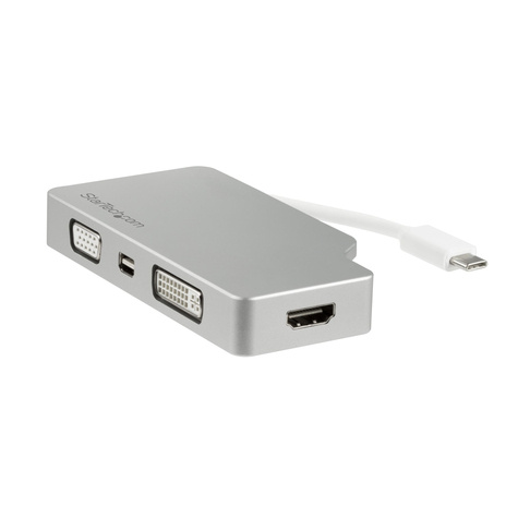 STARTECH STARTECH USB C Multiport Video Adapter met HDMI, VGA, Mini DisplayPort of DVI, USB Type C Monitor Adapter