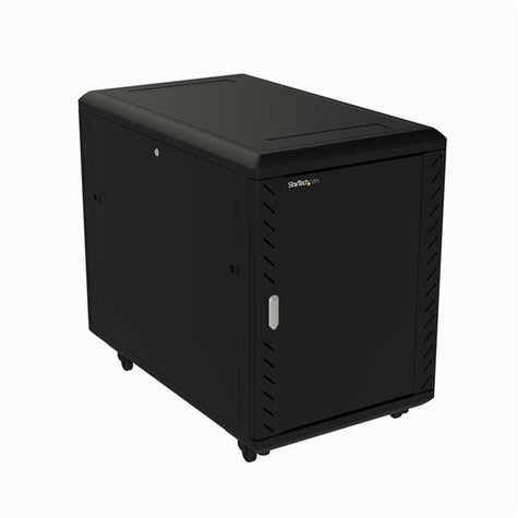 STARTECH 15U 19" Server Rack Cabinet, 4 Post Adjustable Depth (6-32") Locking Knock Down Network/Computer Equipment Enclosure
