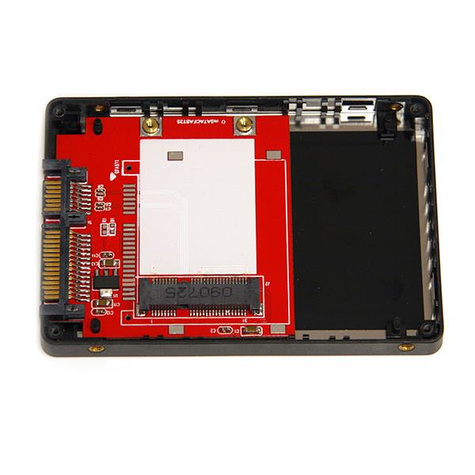 STARTECH 2,5 inch SATA naar Mini SATA SSD Adapter Behuizing - Storage enclosure - 2.5" - 1 Kanaal - SATA - zilver