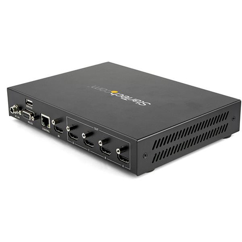 STARTECH 2x2 video wall controller 4K 60Hz display - HDMI 2.0 - 1 in 4 uit video wall splitter - RS-232 seriële bediening (ST124HDVW)