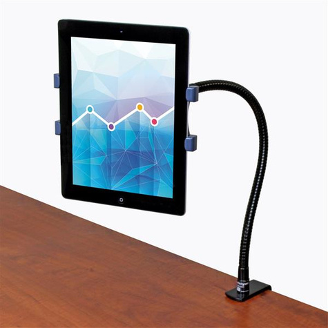 STARTECH Tablet houder met zwanenhals met bureau klem - voor tablets van 7" tot 11" - Bevestigingskit (klem, aanpasbare houder, verstelbare montage-arm)