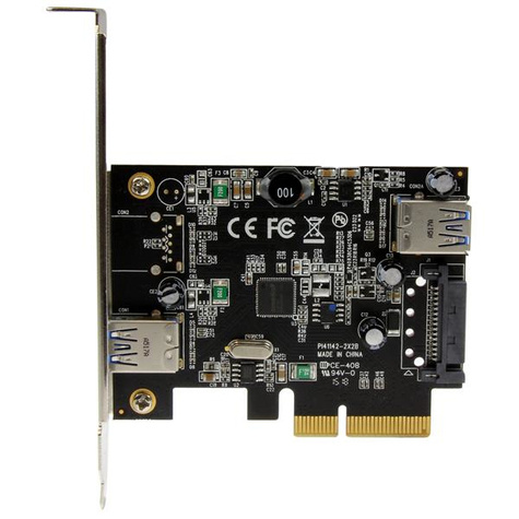 STARTECH 2 Port USB 3.1 10Gbps Card 1x Ext 1x Int