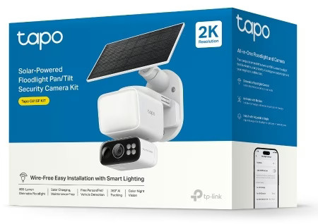 TP-Link Solar-Powered Floodlight Pan/Tilt Securi