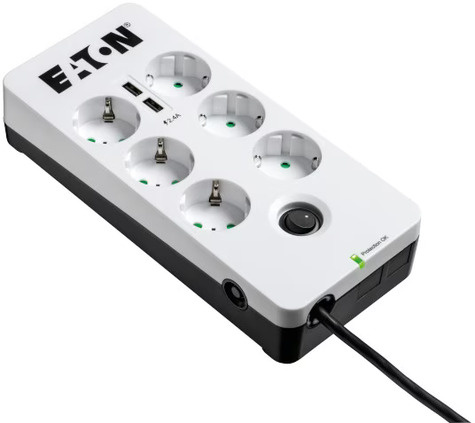 Eaton Protection Box 6 USB DIN - surge protector - 2500 Watt