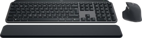 Logitech MX Keys S Combo - Toetsenbord en muis set - backlit - draadloos - Bluetooth LE - QWERTY - VS internationaal - toetsschakelaar: Scissor-Key - grafiet