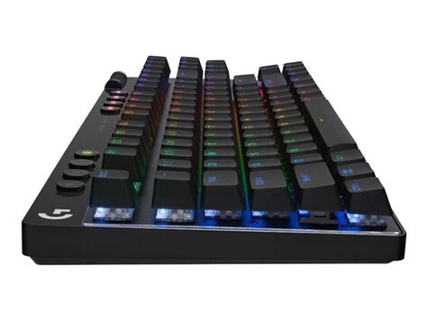 Logitech G PRO X TKL - Toetsenbord - gaming - achtergrondverlichting - draadloos - 2.4 GHz, Bluetooth - QWERTY - VS internationaal - toetsschakelaar: Tactile - zwart