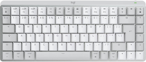 Logitech Logitech Master Series MX Mechanical Mini for Mac - Toetsenbord - backlit - draadloos - Bluetooth LE - QWERTY - VS internationaal - toetsschakelaar: tactiele stilte - lichtgrijs