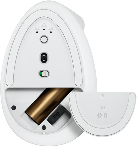 Logitech Lift Ergo Mouse, Off-white/Pa