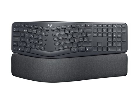 Logitech Logitech Ergo Series ERGO K860 for Business - Toetsenbord - full size - draadloos - 2.4 GHz, Bluetooth 5.0 LE - QWERTY - VS internationaal - grafiet