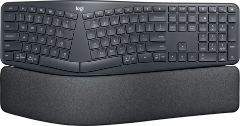 Logitech Ergo Series ERGO K860 for Business - Toetsenbord - full size - draadloos - 2.4 GHz, Bluetooth 5.0 LE - QWERTY - VS internationaal - grafiet